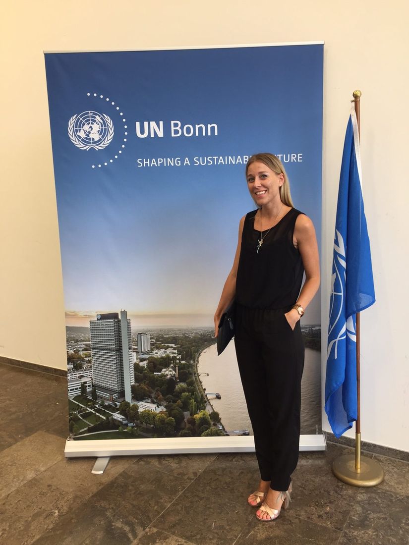 Jennifer Hartmann während ihrer Zeit an der United Nations University in Bonn